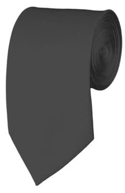 Slim Charcoal Gray 2.75 Inch Manzini Ties Neckties