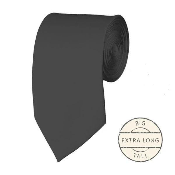 Extra Long Charcoal Ties Ties Neckties 3 Extra Long Charcoal Ties Ties Neckties