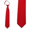 Solid Red Zipper Ties Neckties 1 Solid Red Zipper Ties Neckties -Tie Discount Store MN600 1 1