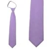 Solid Lavender Zipper Ties Neckties 1 Solid Lavender Zipper Ties Neckties -Tie Discount Store MN600 28 1