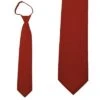 Solid Rust Zipper Ties Neckties 1 Solid Rust Zipper Ties Neckties -Tie Discount Store MN600 56 1