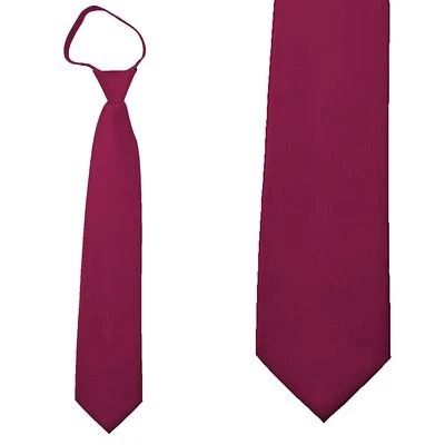 Solid Raspberry Boys Zipper Ties Neckties 3 Solid Raspberry Boys Zipper Ties Neckties