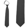 Solid Charcoal Boys Zipper Ties Neckties 1 Solid Charcoal Boys Zipper Ties Neckties -Tie Discount Store MN650 90 1