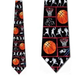 Basketball Squares Ties Neckties