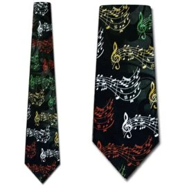 Colorful Musical Cleffs Ties Neckties