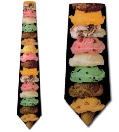Ice Cream Cone Ties Neckties