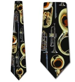 Brass Instruments Ties Neckties