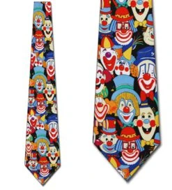 Big Clowns Allover Ties Neckties