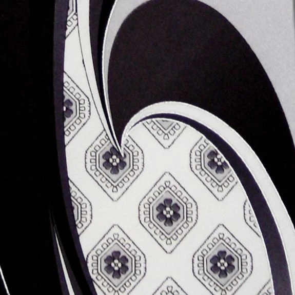 Stacy Adams Silk Black Deco Wave Ties Neckties 4 Stacy Adams Silk Black Deco Wave Ties Neckties - Image 2