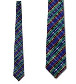 Blue Plaid Ties Neckties