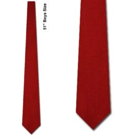 Boys Solid Red Ties Neckties