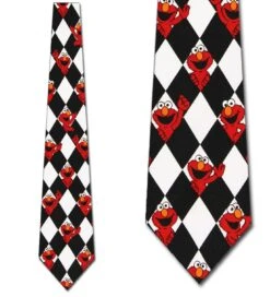 Elmo - Checkers Ties Neckties