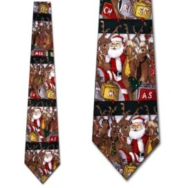 Merry Christmas - Away We Go! Ties Neckties