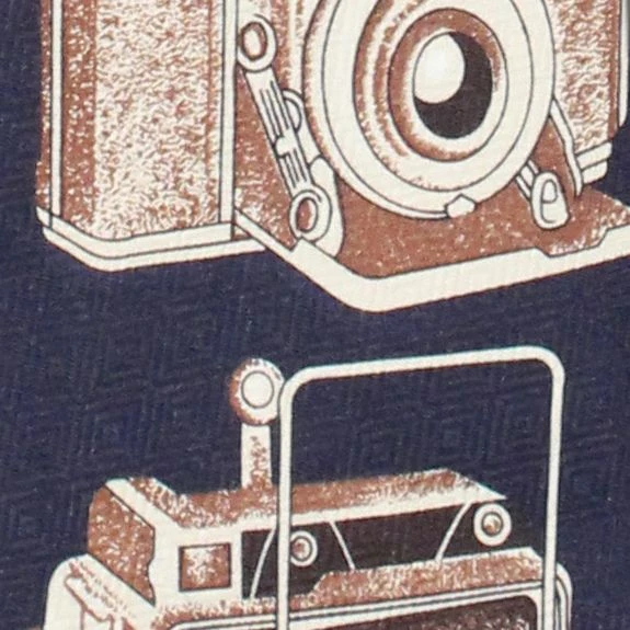 Vintage Cameras Stacked (Navy) Ties Neckties 4 Vintage Cameras Stacked (Navy) Ties Neckties - Image 2