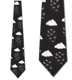 Vicky Davis - Cats And Dogs (Black) Ties Neckties