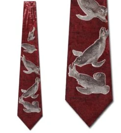 Swimming Seals Ties Neckties