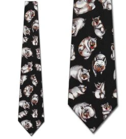Happy Pigs - Black Ties Neckties