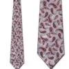 Henri Christian Red Paisley On Silver Ties Neckties 2 Henri Christian Red Paisley On Silver Ties Neckties -Tie Discount Store TG 19052107 1