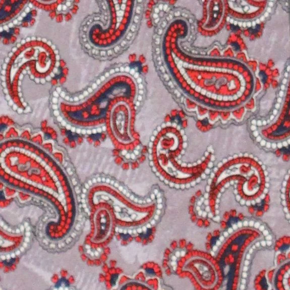 Henri Christian Red White And Blue Paisley Ties Neckties 4 Henri Christian Red White And Blue Paisley Ties Neckties - Image 2