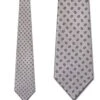 HC - Scattered Paisleys Over Silver Ties Neckties