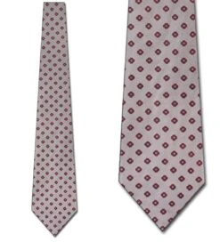 HC - Simple Ornamental Diamonds Over Gray Ties Neckties