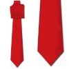 Solid Red Satin W/hanky Ties Neckties -Tie Discount Store TG500 7H 1