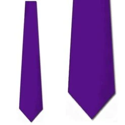 Solid Purple Silk Ties Neckties
