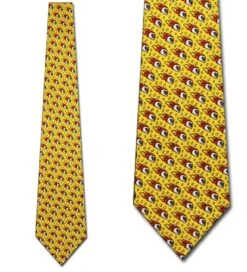 Jimmy V Foundation-Super Mario (Yellow) Ties Neckties